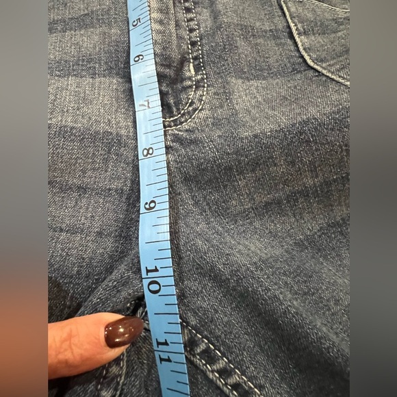 WIT & WISDOM Seamed High Waist Ankle Straight Leg Jeans In Bl-blue Size 6 NWOT - Picture 6 of 11